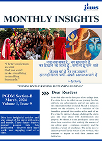 JIMS Rohini PGDM Online newsletter [July 2023]