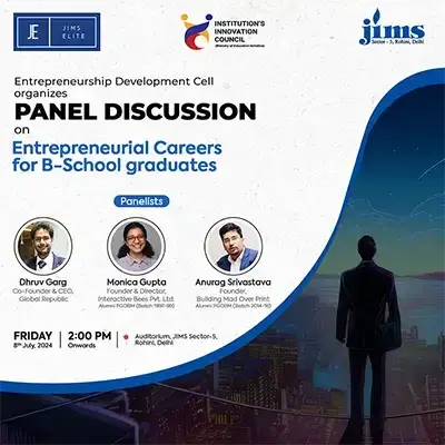 Panel Discussion on Entrepreneurial careers for B-School graduates 