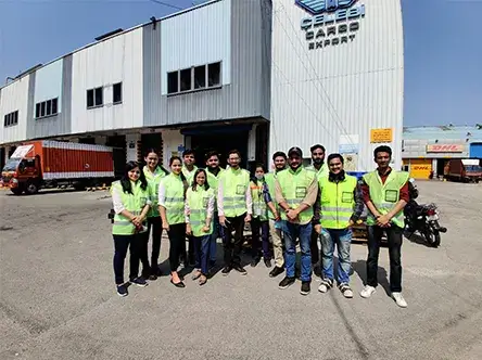 jims rohini students visit delhi cargo terminal management