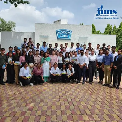 jims rohini students Industrial mother dairy visit