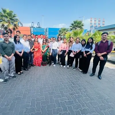 jims rohini students visit  mundra adani port