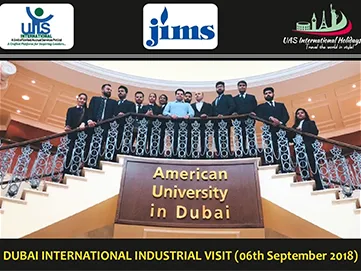 JIMS Rohini  Students Dubai International Industrial Visit 