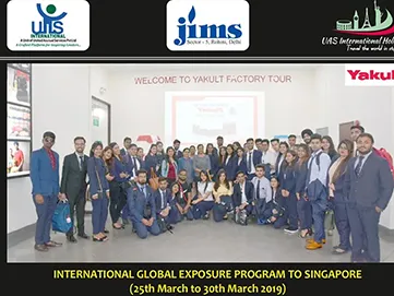 JIMS Rohini Students International Global Exposure To Singapore